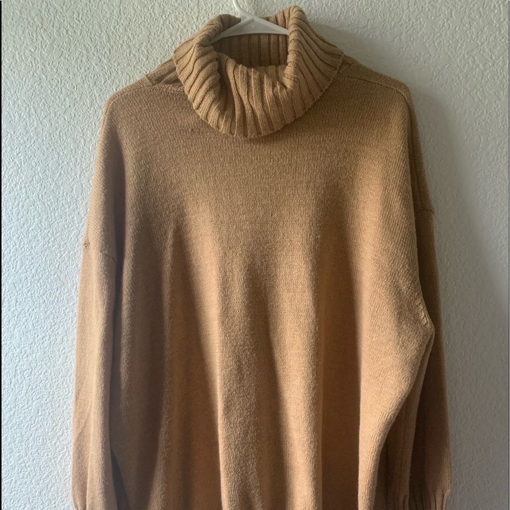 Turtleneck Caramel Sweater